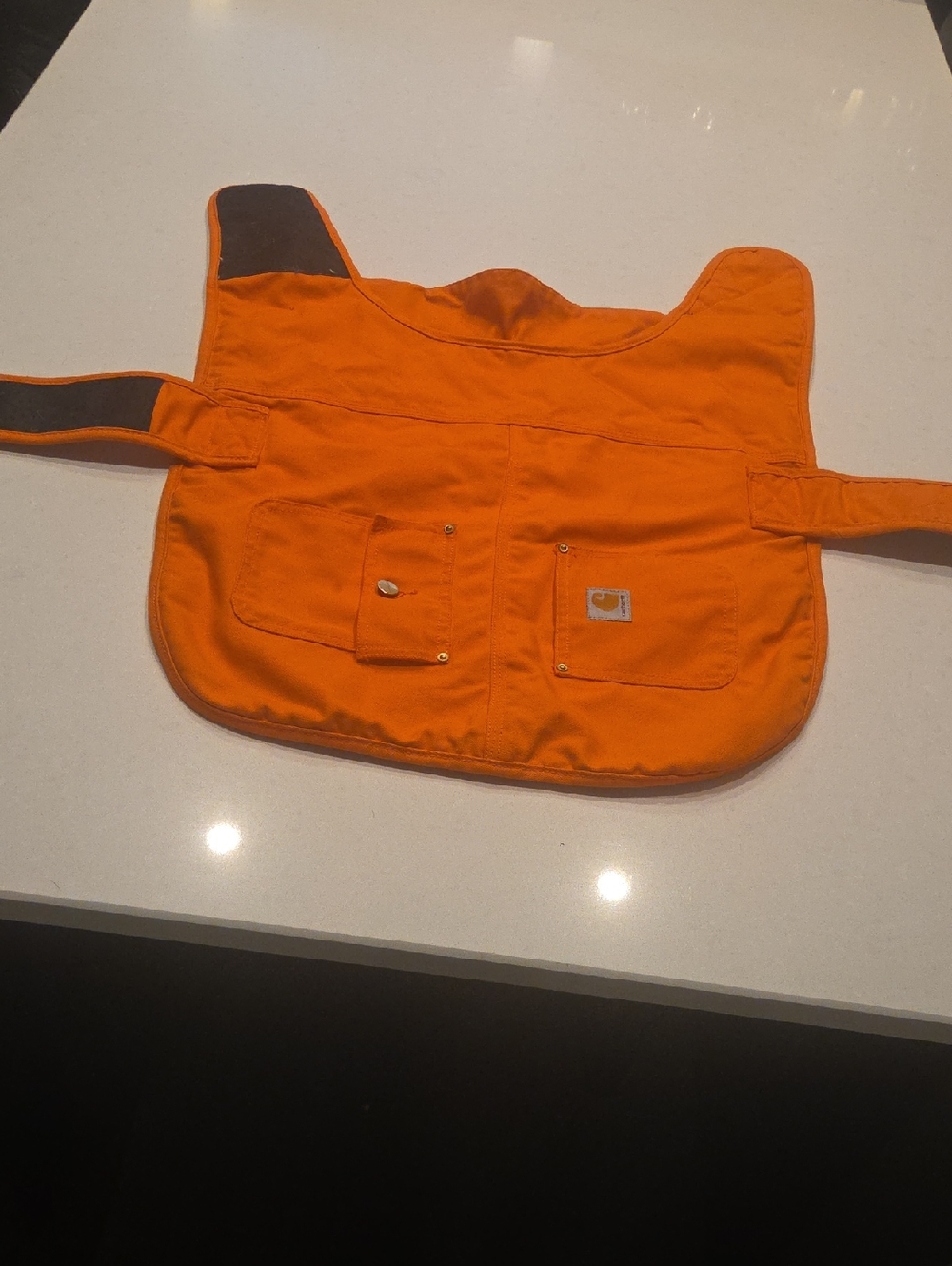 Carhartt Blaze Orange Canvas Dog Vest with  Pockets